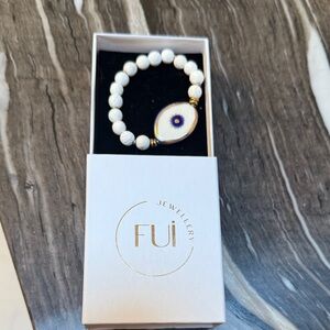 FUI Evil Eye Porcelain Bracelet NEW